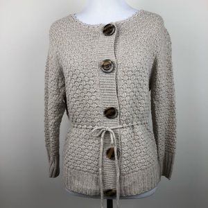 The Limited - Tan Snap Buttons Sweater Size Medium